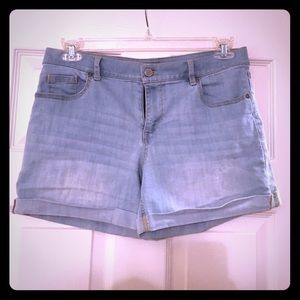 COPY - NY&Co. Blue Washed Cuffed Shorts